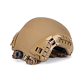 Балістичний шолом Ceradyne 3M N49 Ultra Light NIJ IIIA, Розмір: Medium (50-56см), Колір: Coyote Brown (Б/В), фото 4