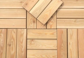 Декінг, Садовий паркет з Модрини, доріжка для саду