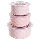 Набір салатників Lefard із кришками 3 предмети (359-481)