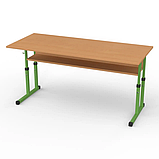Парта Школяр 3-6\4-6\4-7 зр. гр. рег. 1200х500 пряма стільниця \ з нахилом, фото 3