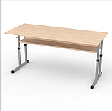 Парта Школяр 3-6\4-6\4-7 зр. гр. рег. 1200х500 пряма стільниця \ з нахилом, фото 2