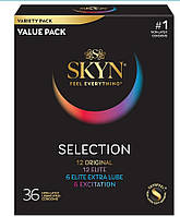 Презервативи Skyn Selection Non-Latex 36 штук мікс