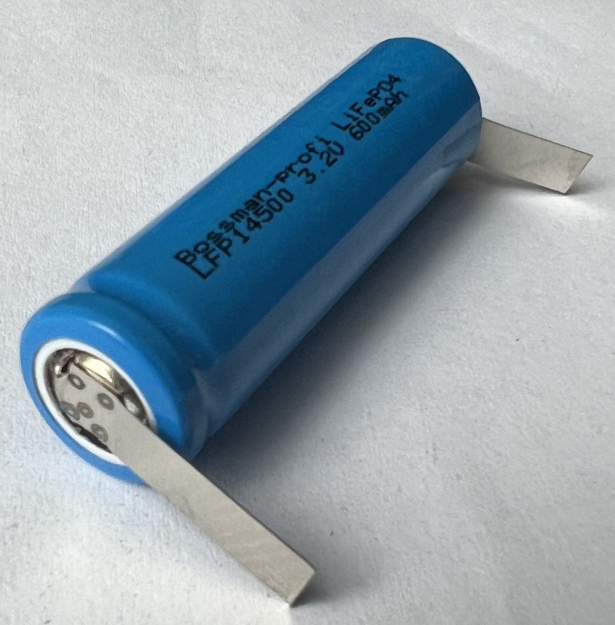 Акумулятор Bossman profi LFP 14500 LiFePO4 3.2 V 600 mAh з виводами