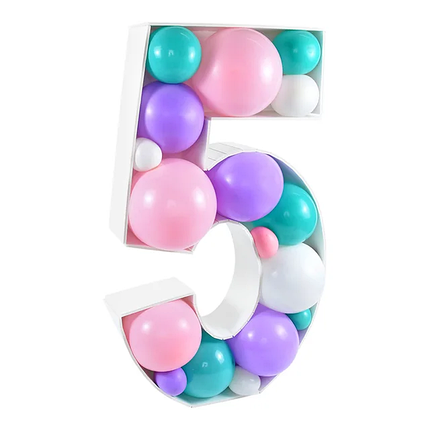 Каркасна цифра 5 з пінопласту для кульок 100см, фото 1