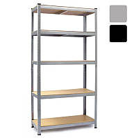 Стелаж металевий складський FunFit 150х75х30 см поличковий вітрина для гаража з полицями R_1631