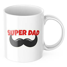 Чашка з принтом 330 мл Super Dad