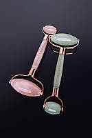 Комплекс Ролер та шкребок з рожевого кварцу + Вакуумні баночки для обличчя + Арганова олія, 30 мл, фото 10