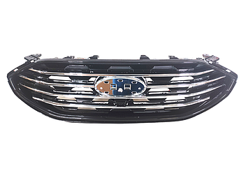 Решітка переднього бампера верхня Ford Edge 2019 хром чорний глянець KT4Z8200AA під камеру