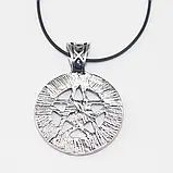 Підвіска кулон Пентаграма амулет надприродний талісман з чорними кристалами, фото 4