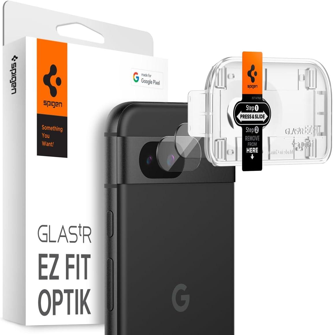 Захисне скло Spigen для камери Pixel 8a - EZ Fit Optik (2шт), Clear (AGL07465)
