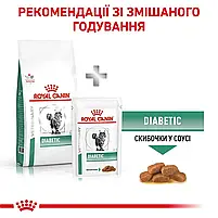 Сухий корм для котів при цукровому діабеті Royal Canin Diabetic свійський птах 1.5 кг, фото 3
