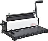 Перфобіндер DA WIRESTARTER 23, металева пружина, крок 2:1, 220 арк. (1210101020406), фото 2