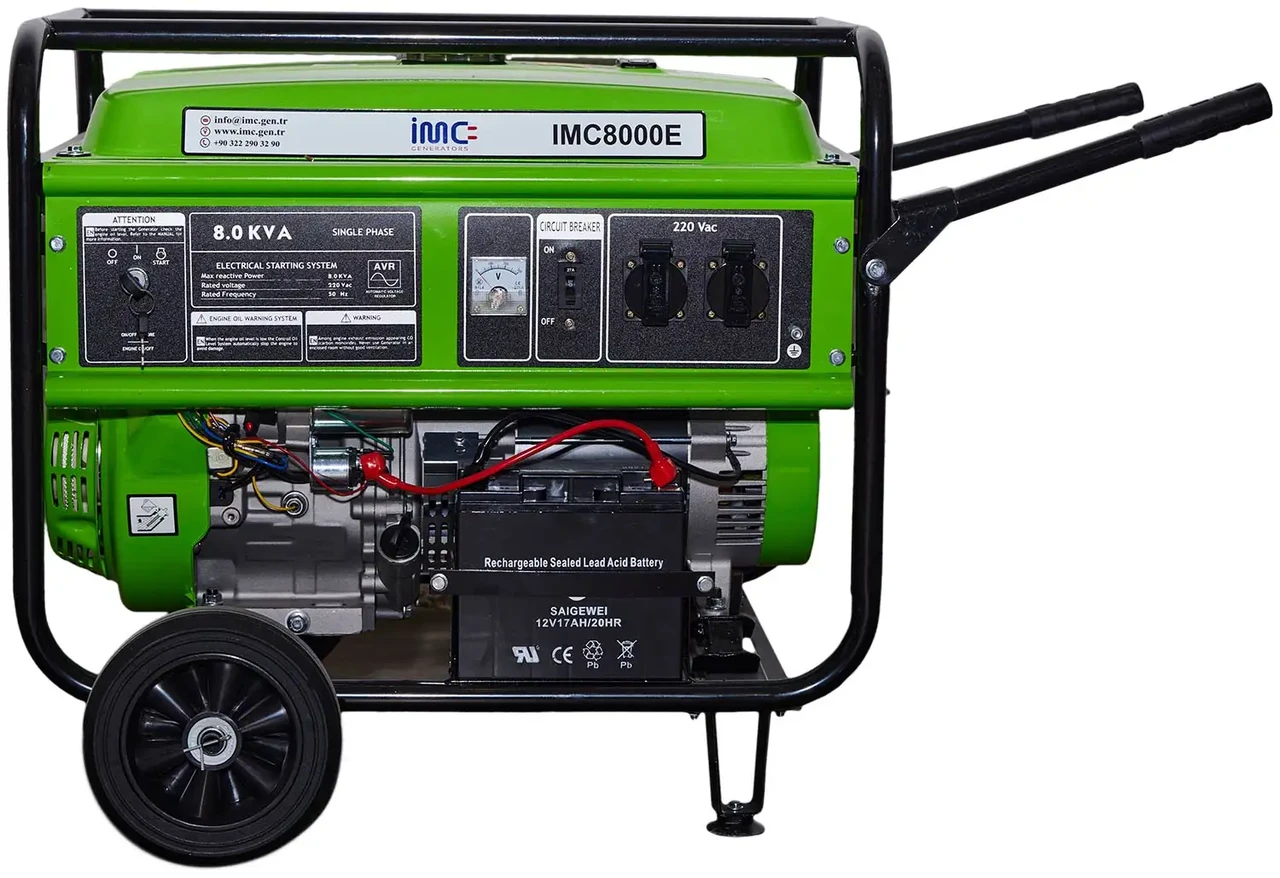 Генератор IMC 8kva / 6,4 кВт однофазний, бензиновий, мотор NAVI
