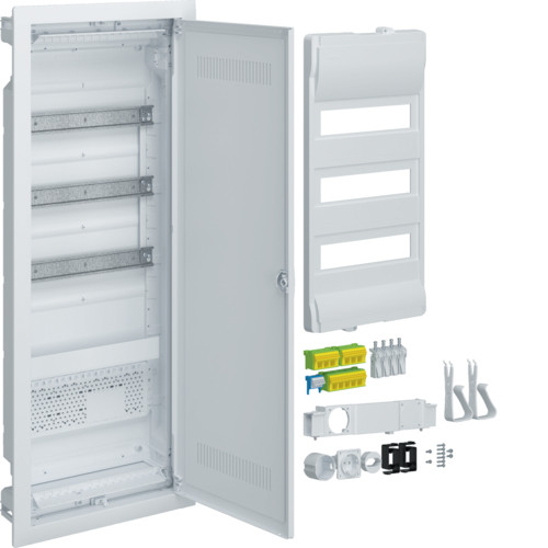 Щит HAGER VOLTA Hybrid VU603WWH прихованого монтажу 36 мод.+1 панель для ММ пластикові двері