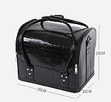 Сумка кейс майстра манікюру, візажиста Органайзер косметичка для манікюрного приладдя Б'ютікейс валіза, фото 10