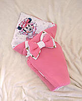 Багатофункціональний мусліновий плед ковдра-конверт на виписку