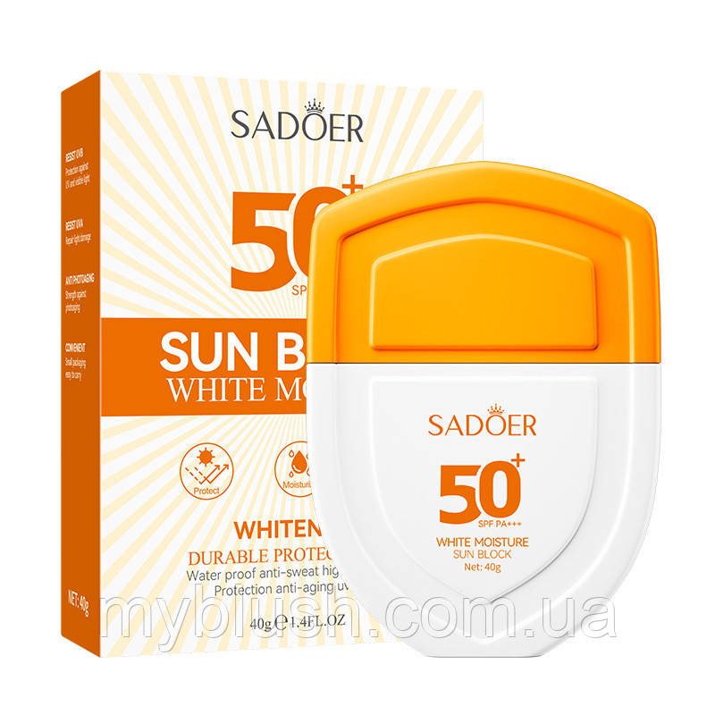 Захисний крем від сонця Sadoer Sun Screen 50+SPF PA+++ (40 g)