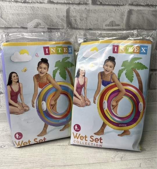 Надувний дитячий круг "Intex 56256-1" з ручками