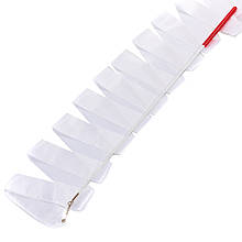 Стрічка для художньої гімнастики 6,3 м, паличка-метал, 60 см, С-5516 Білий