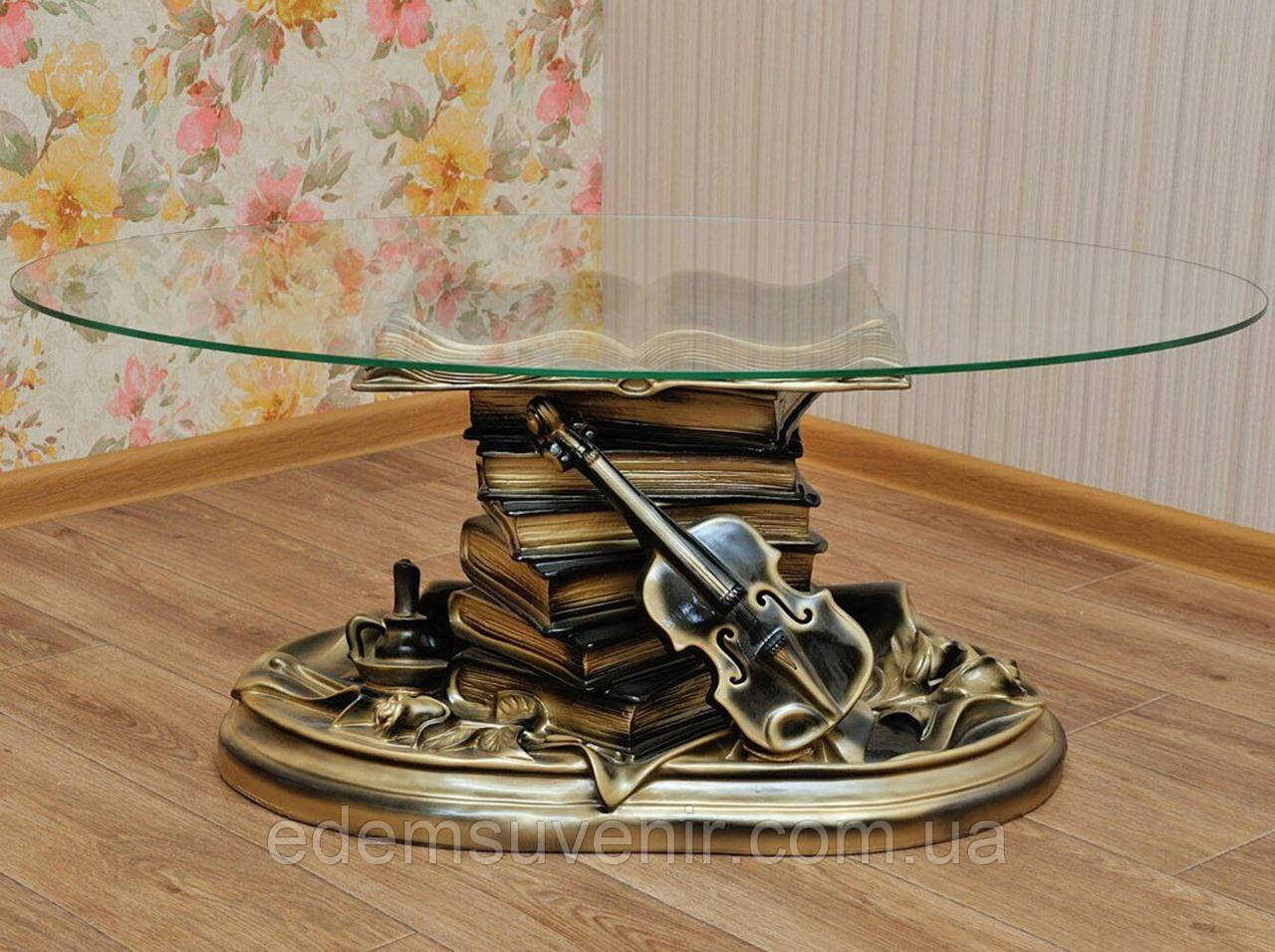 Столик журнальний декоративний Скрипка, фото 1