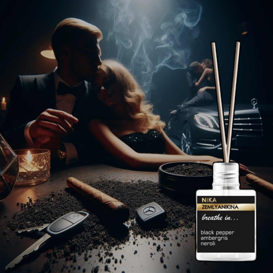 Тестер Аромадифузору Black Pepper/Ambergris/Neroli Nika Zemlyanikina, 7 мл, фото 1