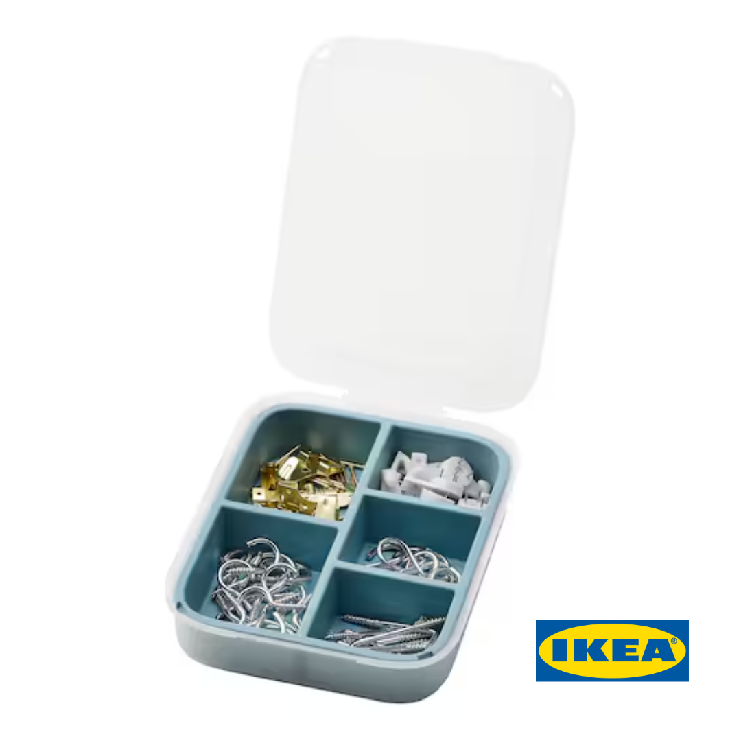 Набір гачків та підвісок IKEA TRIXIG 85 предметів 905.469.06