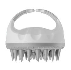 Щітка-масажер для миття шкіри голови полімерна із силіконовими зубцями Hots Professional Beauty Grey