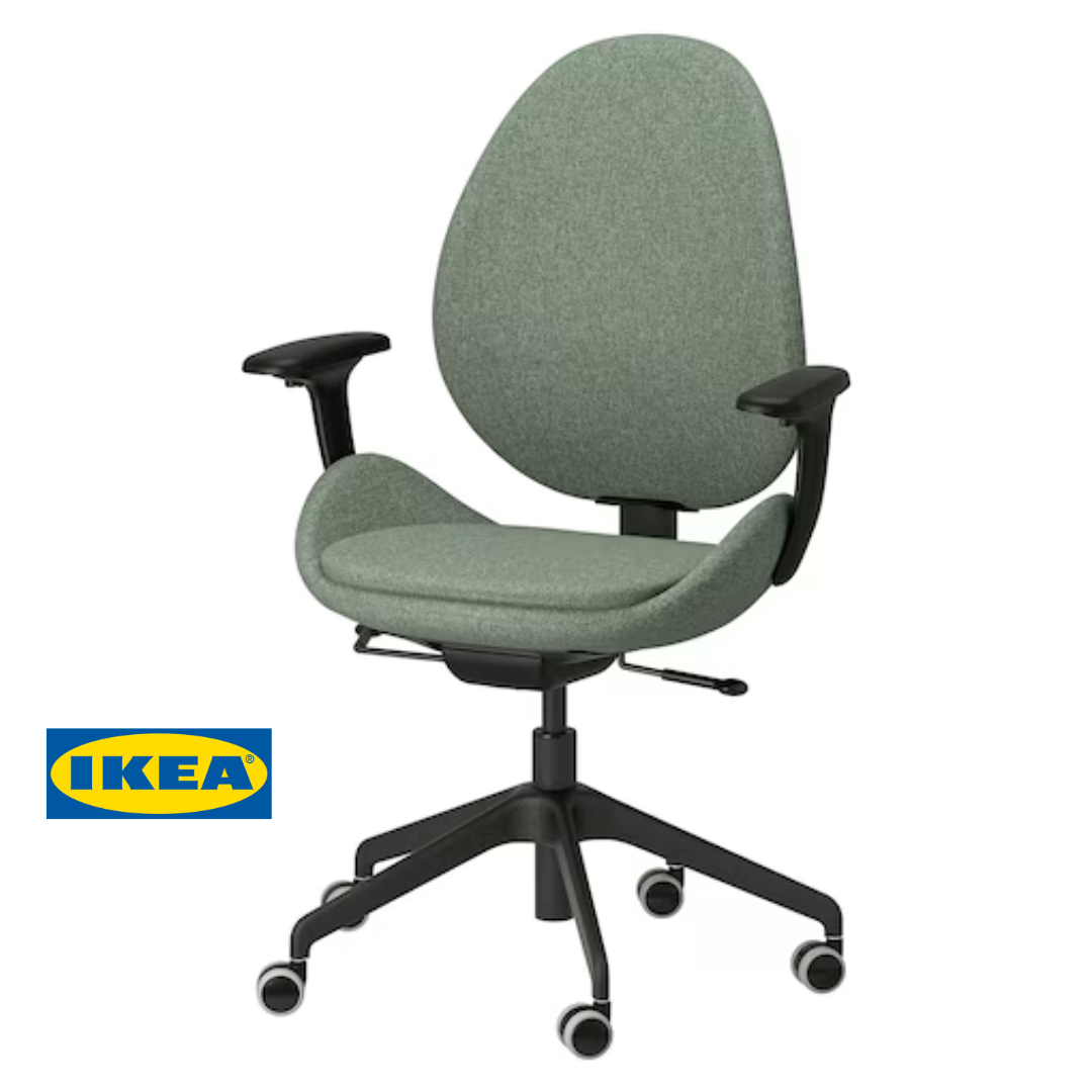 Офісний стілець IKEA HATTEFJÄLL 505.389.70 Темно-зелений