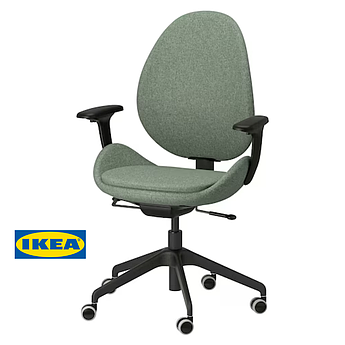 Офісний стілець IKEA HATTEFJÄLL 505.389.70 Темно-зелений