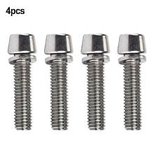 Набір болтів для кріплення руля, 4 шт, сріблястий