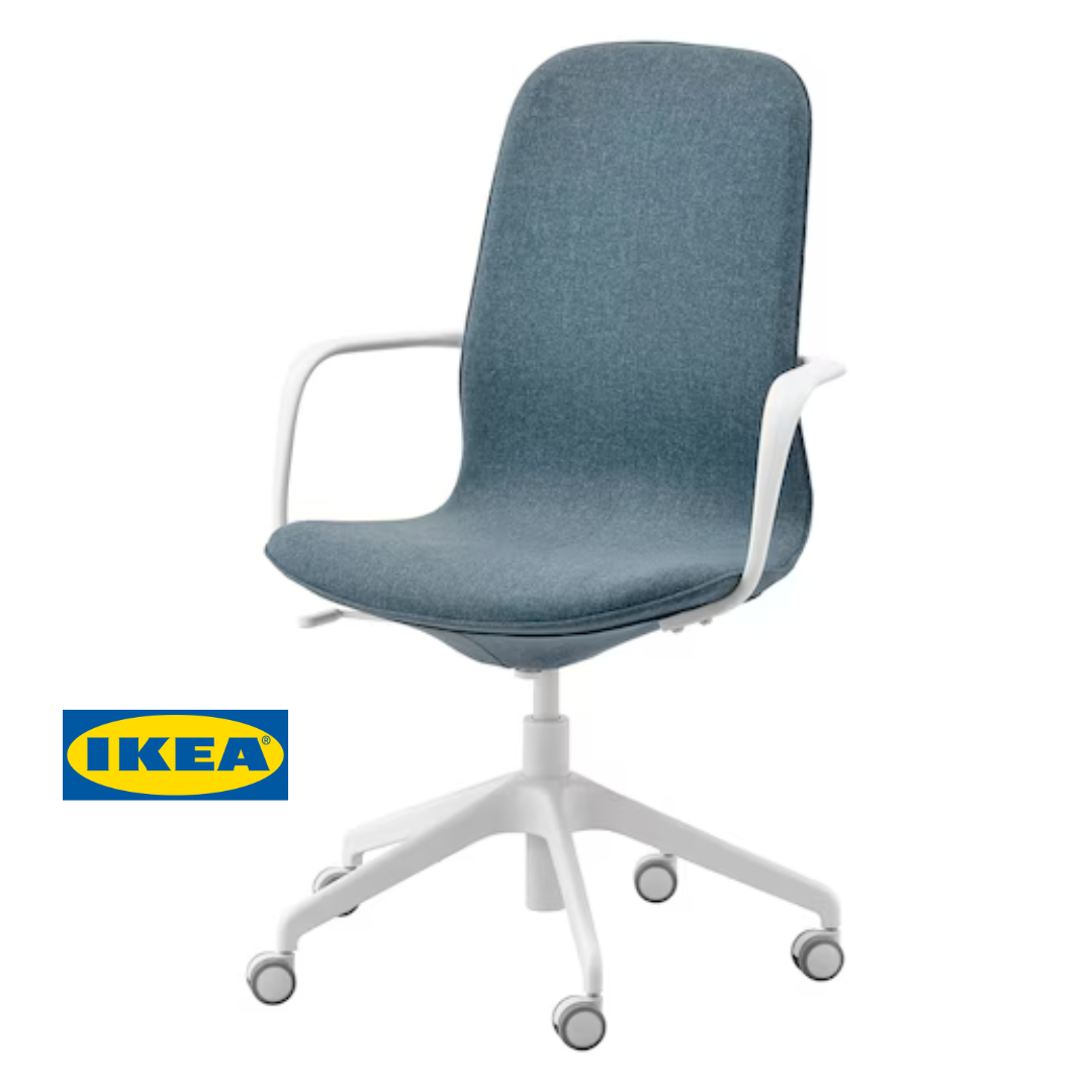 Офісний стілець IKEA LÅNGFJÄLL 792.528.58 Синьо-білий