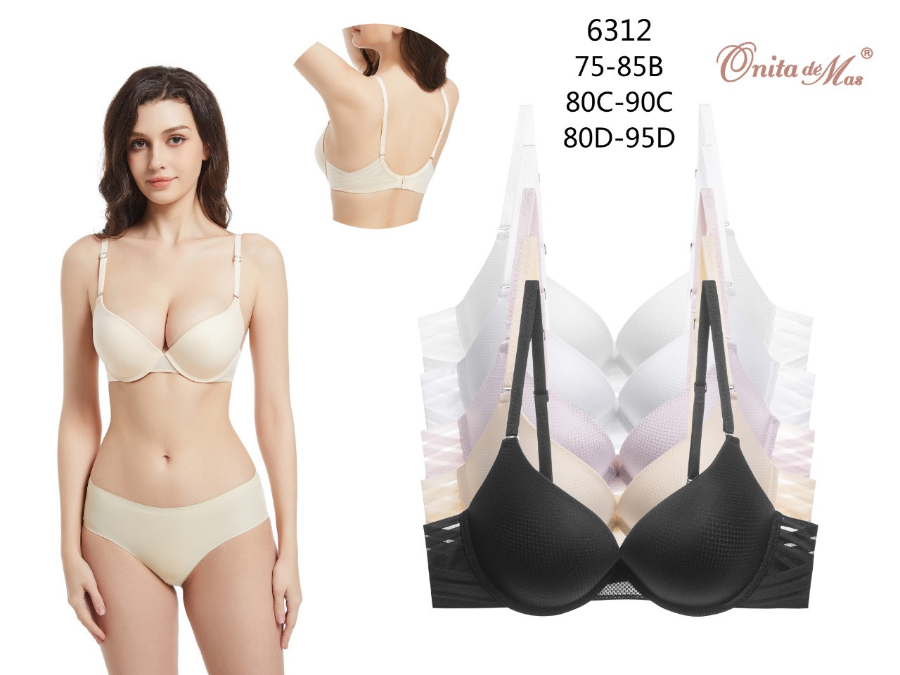 Бюстгальтер В чашка Onita de Mas (Donafen)