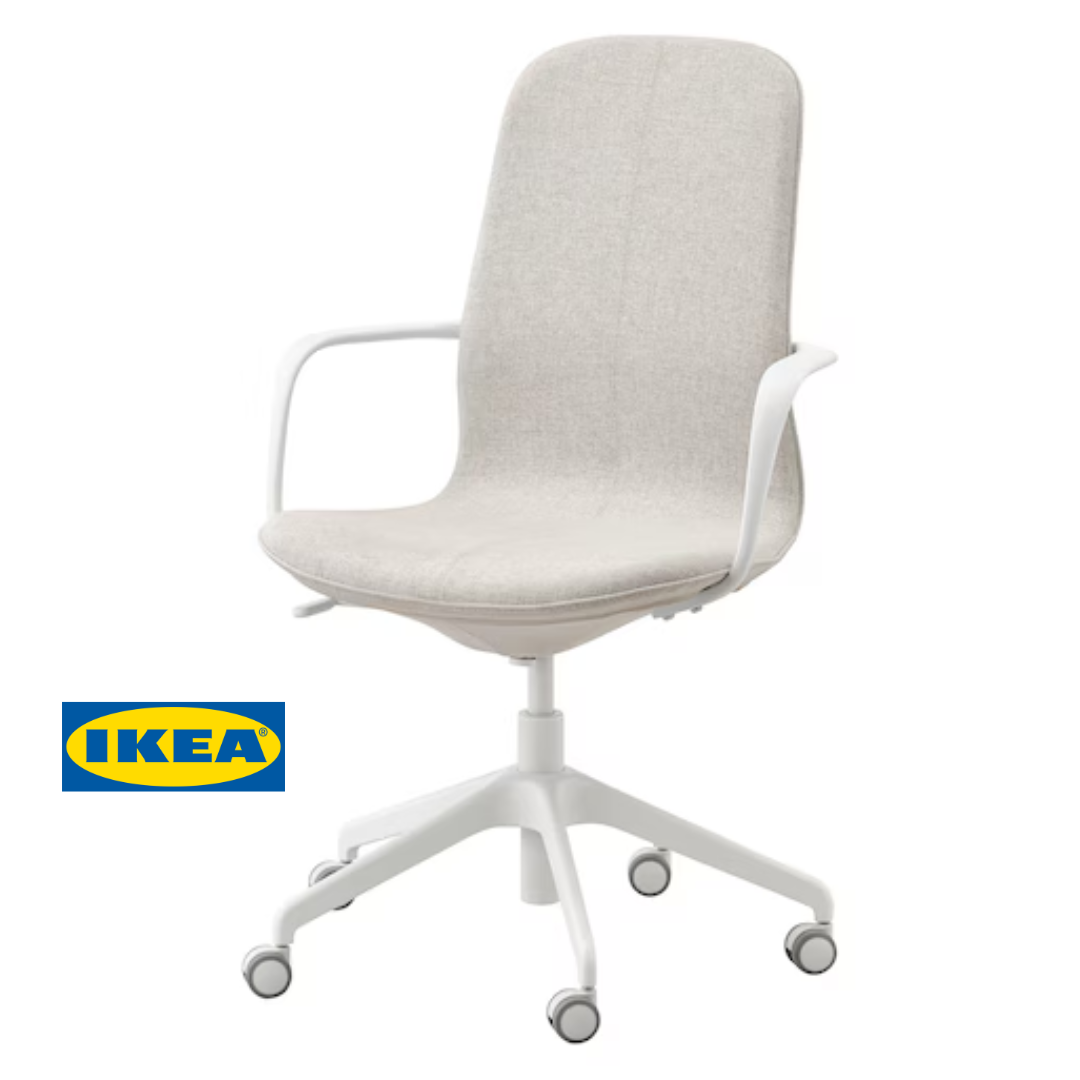 Офісний стілець IKEA LÅNGFJÄLL 092.527.91 Бежево-білий