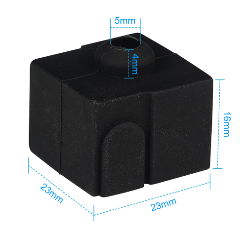 Heat block silicon case (Heating silicon sleev) силіконовий чехол на друкуючу голівку Creality Ender 3V3 SE, фото 1