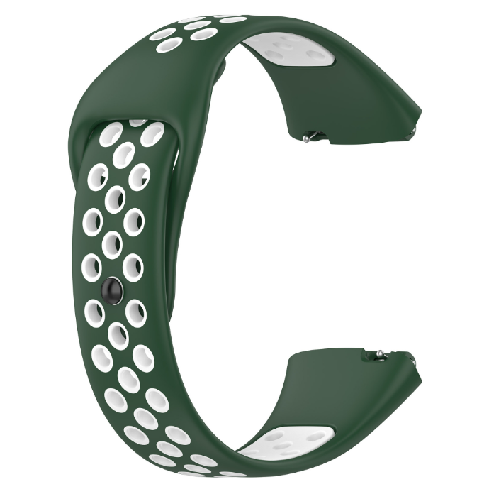 Ремешок DK Silicone Sport Band Nike для Xiaomi Redmi Watch 3 Active / 3 Lite (green / white)