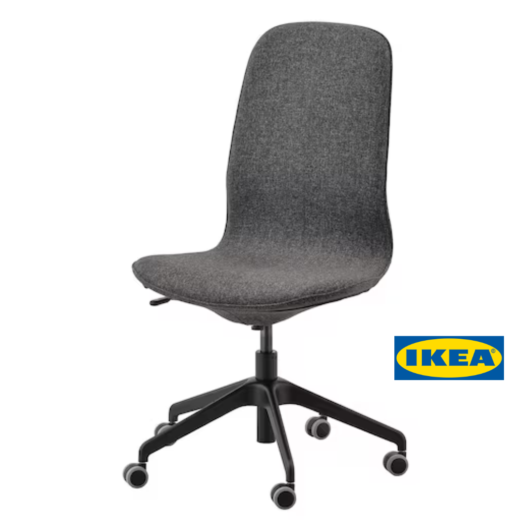Офісний стілець IKEA LÅNGFJÄLL 791.776.42 Сіро-чорний