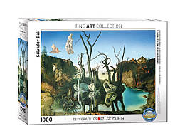 Пазл Eurographics Лебеді, що відбиваються в слонах. Сальвадор Далі. 1000 елементів