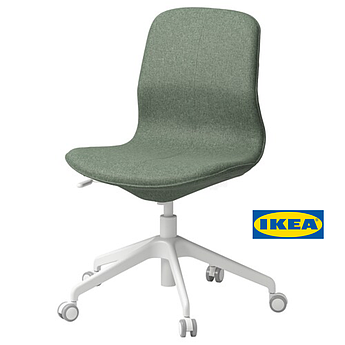 Офісний стілець IKEA LÅNGFJÄLL 995.060.67 Зелено-білий