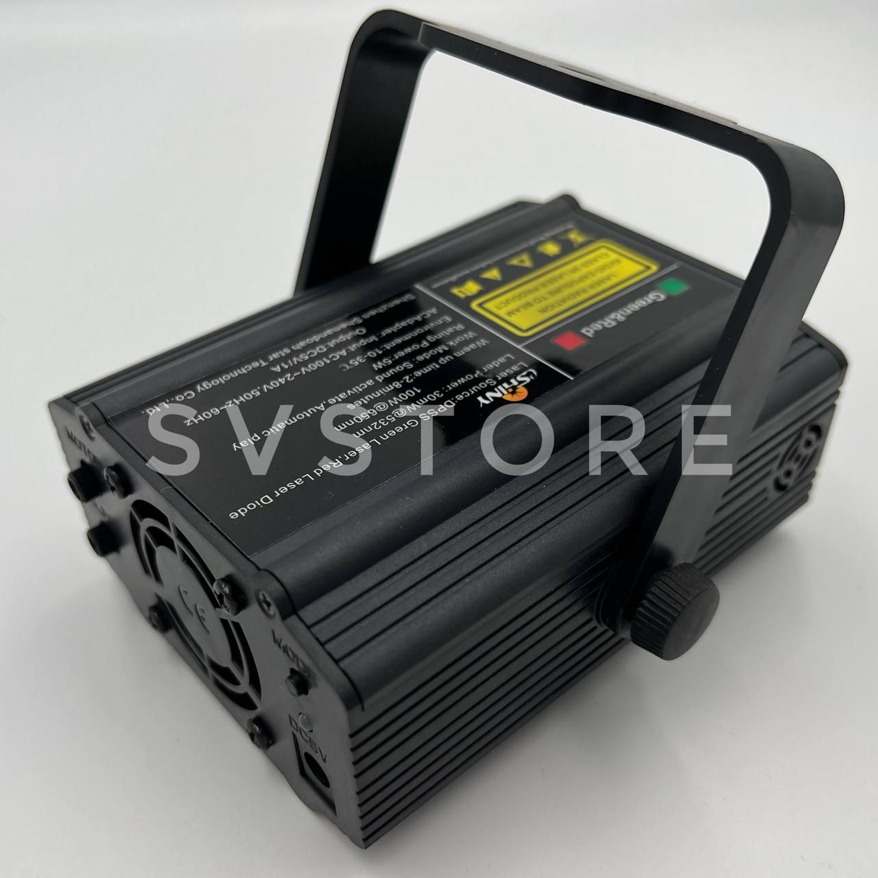 ESHINY R&G Лазерний сценічний проектор (B20 4 шаблони / L20 4P Remote)