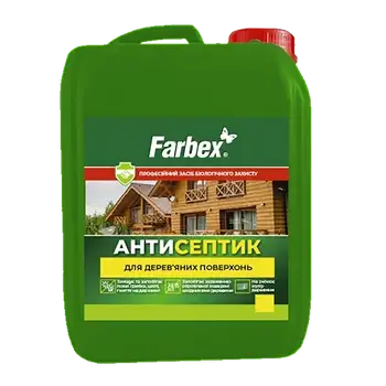 Антисептик для дерев’яних поверхонь Farbex 2 л захист деревини від плісняви грибка комах-шкідників атмосферних впливів