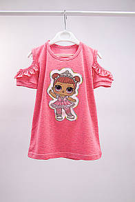 Туніка берізка для дівчинки з нактом стрейч-кулір