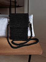 Стильна    в'язана сумка ручної роботи для телефону