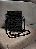 Стильна    в'язана сумка ручної роботи для телефону, фото 2