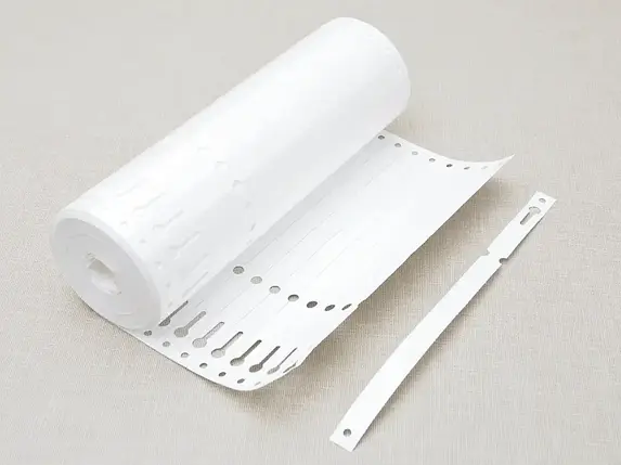 Етикетки-петля TYVEK білі 1,7 х 22 см / 2500 шт - Тивек, фото 1