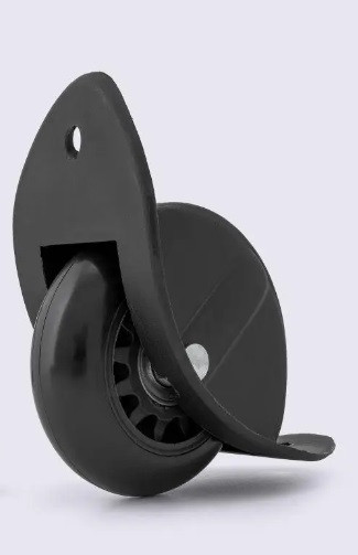 Коліщатко до валізи та дорожніх сумок d=65 мм/ чорний / ціна вказана за 1-штуку /1349, фото 1