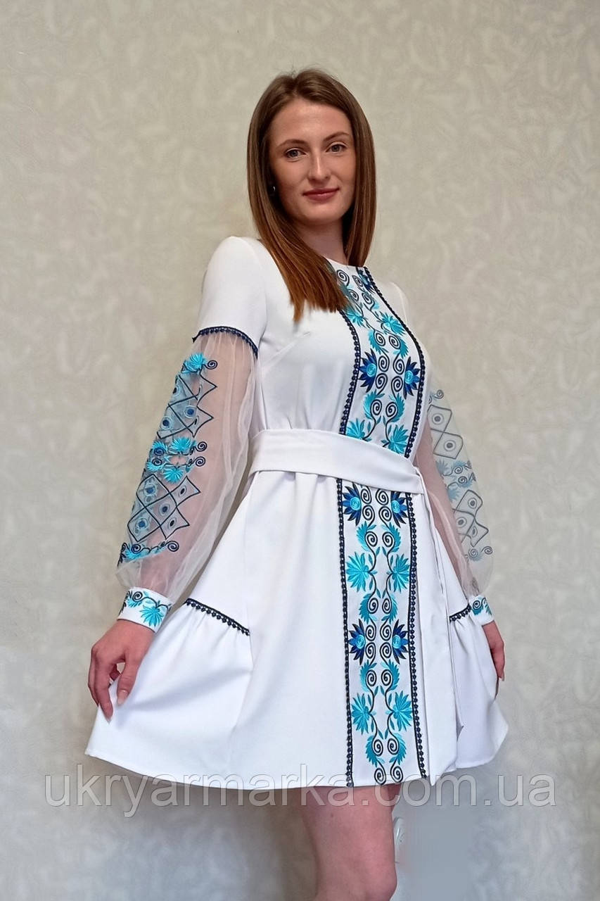 Ніжна вишита сукня " Звабливий лід"