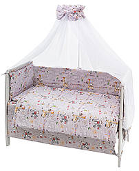 Дитяча постіль Qvatro Gold RG-08 сірий (звірята)