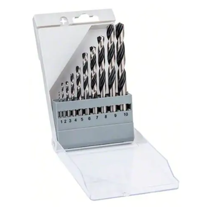 Набір свердел по металу Bosch HSS PointTeQ 1-10 мм, 10 шт, фото 1