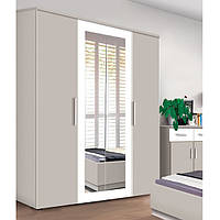 Шафа для спальні Франческа кашемір/кашемір+білий 180х590х2020 Модерн