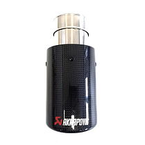 Насадка на глушник AKRAPOVIC V2 (Акрапович) Карбон (глянець), 54/76 мм, фото 4